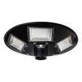 LED Himmennettävä aurinkokäyttöinen katuvalaisin anturilla LED/22W/6V 18000 mAh 6500K IP65 musta + kaukosäädin
