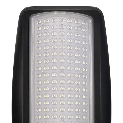 LED himmennettävä aurinkokäyttöinen katuvalaisin anturilla VENICE LED/100W/3,2V 6000 mAh IP65 musta + kauko-ohjain