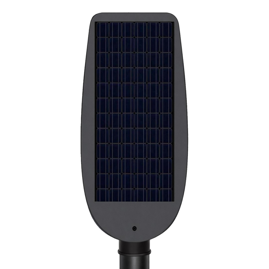 LED himmennettävä aurinkokäyttöinen katuvalaisin anturilla VENICE LED/100W/3,2V 6000 mAh IP65 musta + kauko-ohjain