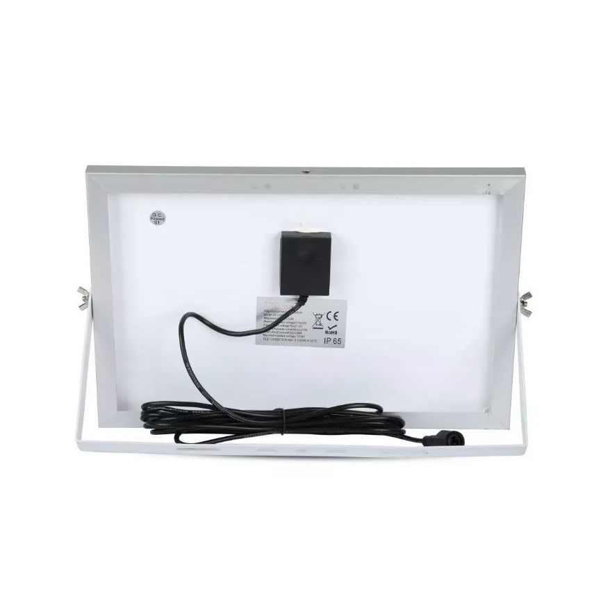 LED himmennettävä aurinkokäyttöinen heijastin LED/12W/3,2V 6000K IP65 5000 mAh + kaukosäädin