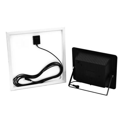 LED himmennettävä aurinkokäyttöinen heijastin LED/20W/6,4V 4000K IP65 10000 mAh + kaukosäädin