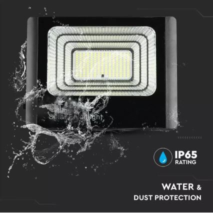 LED himmennettävä aurinkokäyttöinen heijastin LED/20W/6,4V 4000K IP65 10000 mAh + kaukosäädin