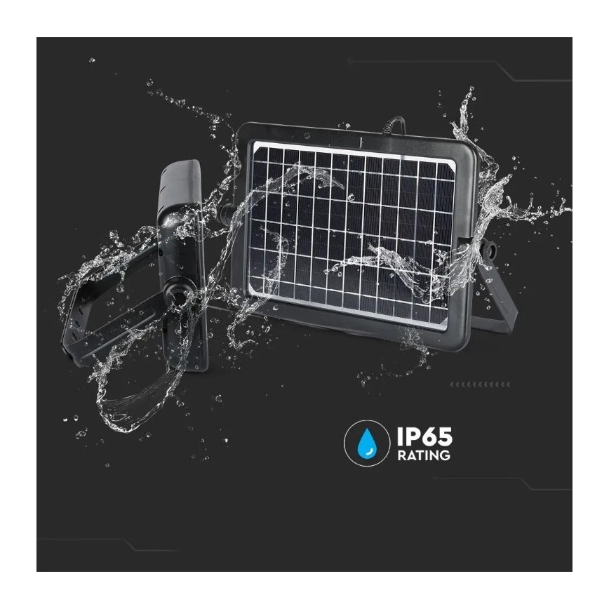 LED himmennettävä aurinkokäyttöinen heijastin sensorilla LED/10W/3,7V 4000K IP65 7200 mAh + USB-portti