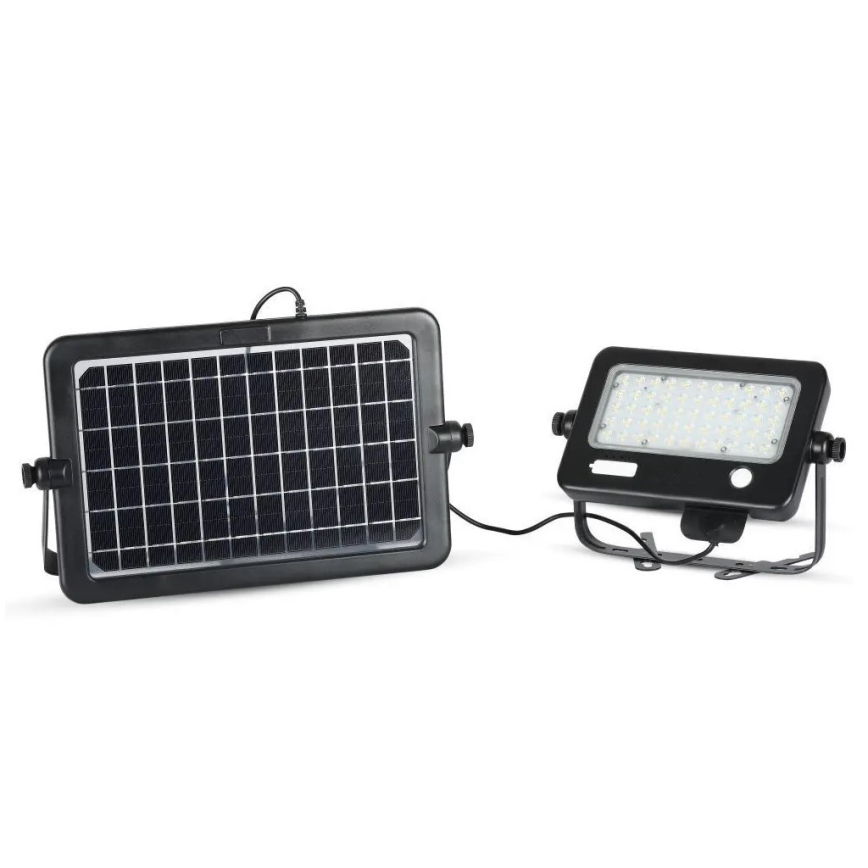 LED-himmennettävä aurinkovalonheitin anturilla LED/10W/3,7V 4000K IP65 7200 mAh + USB-portti