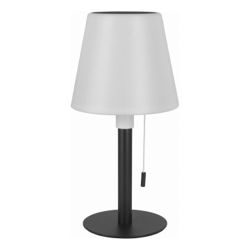 LED himmennettävä aurinkovalaisin LED/2W/5V USB 1200 mAh IP44 valkoinen/musta