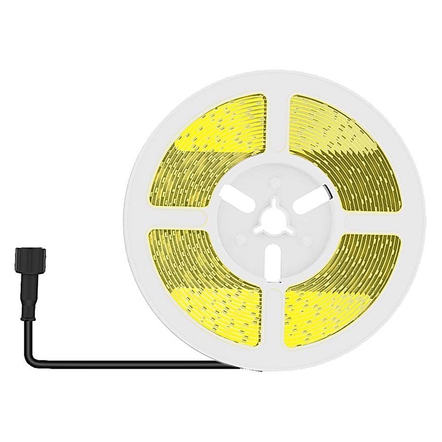 LED himmennettävä aurinkokäyttöinen LED-nauha LED/1,2W/3,7V 4000K IP67 1500 mAh 5m + kaukosäädin