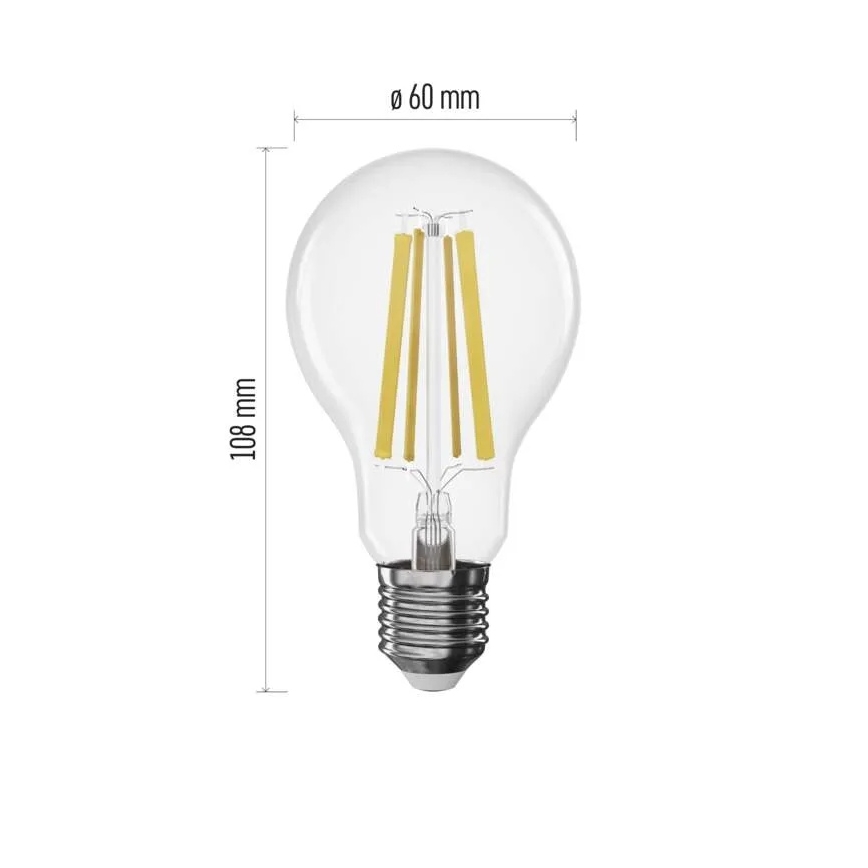 LED-himmennettävä filamenttilamppu A60 E27/11W/230V 4000K