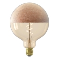 LED-himmennettävä filamenttilamppu kupulla G125 E27/4W/230V 1800K kuparinvärinen CRI 90