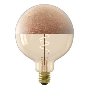 LED-himmennettävä filamenttilamppu kupulla G125 E27/4W/230V 1800K kuparinvärinen CRI 90