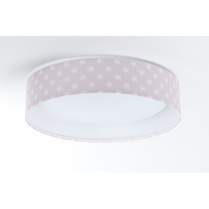 LED himmennettävä lasten kattovalaisin SMART GALAXY KIDS LED/24W/230V 3000-6500K tähtikuviot vaaleanpunainen/valkoinen + kaukosäädin