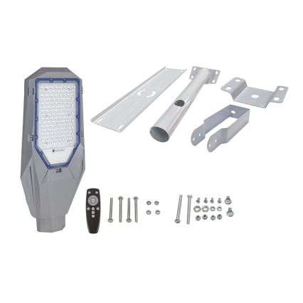 LED himmennettävä valaisin hämäräkytkimellä ja aurinkopaneelilla LED/200W/20000 mAh 6500K IP65 harmaa