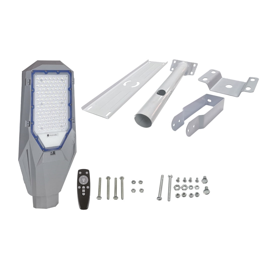 LED himmennettävä valaisin hämäräkytkimellä ja aurinkopaneelilla LED/200W/20000 mAh 6500K IP65 harmaa