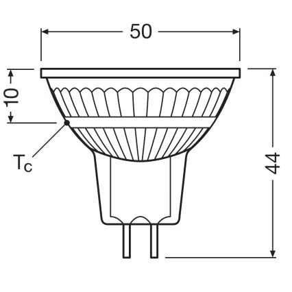 LED-himmennettävä MR16-reflektorilamppu GU5,3/6,6W/12V 3000K 36° CRI 97 - Ledvance