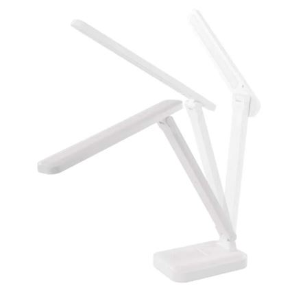 LED Himmennettävä ja ladattava pöytälamppu LED/5W/3,7V 3000K/4000K/6500K 800mAh valkoinen