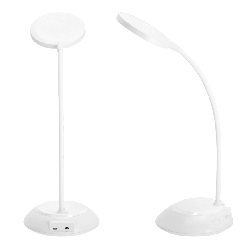 LED Himmennettävä ja ladattava pöytälamppu VISUA LED/5W/5V 3000-5000K 1200 mAh valkoinen