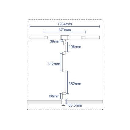 LED himmennettävä kosketusohjattu joustava pöytävalaisin POINTIQ LED/36W/230V 3000-6500K CRI 92 musta