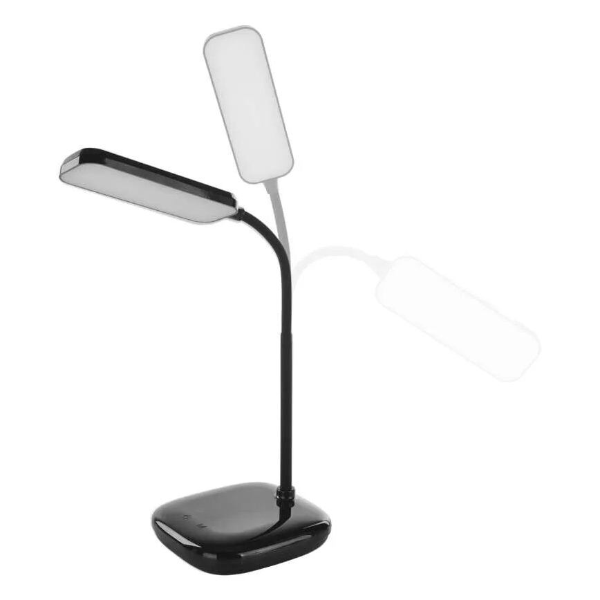 LED Himmennettävä joustava pöytävalaisin LED/12W/230V 3000K/4000K/6500K musta