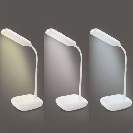LED Himmennettävä joustava pöytävalaisin LED/12W/230V 3000K/4000K/6500K valkoinen