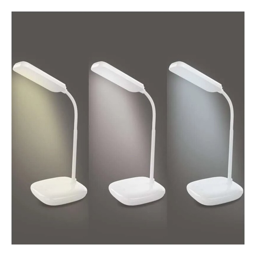 LED Himmennettävä joustava pöytävalaisin LED/12W/230V 3000K/4000K/6500K valkoinen