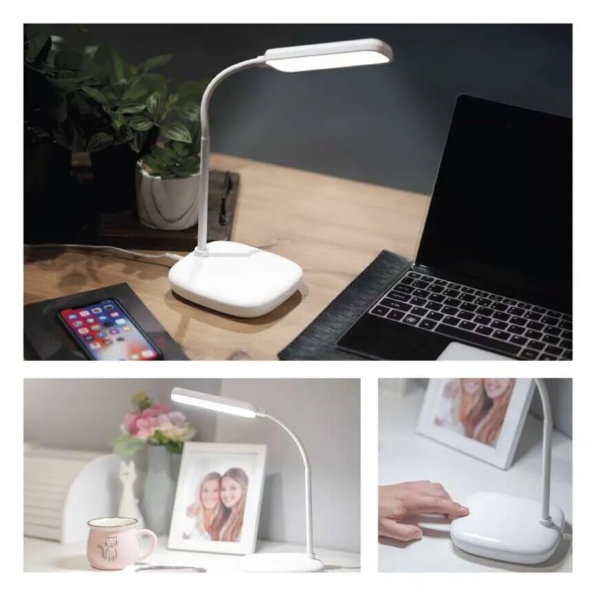 LED Himmennettävä joustava pöytävalaisin LED/12W/230V 3000K/4000K/6500K valkoinen