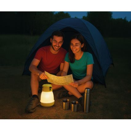 Himmennettävä kannettava ladattava LED-lamppu powerbank-toiminnolla LUMINA MINIO LED/5V 1800 mAh IP44 keltainen