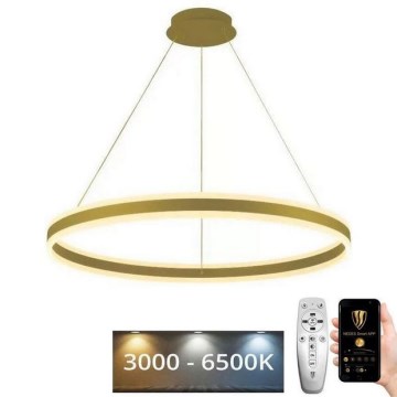 LED himmennettävä kattokruunu johdolla LED/110W/230V 3000-6500K halkaisija 80 cm + kaukosäädin