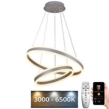 LED himmennettävä kattokruunu johdolla LED/135W/230V 3000-6500K halkaisija 60 cm + kaukosäädin