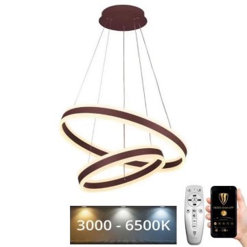 LED himmennettävä kattokruunu johdolla LED/135W/230V 3000-6500K halkaisija 60 cm + kaukosäädin