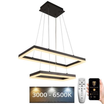 LED himmennettävä kattokruunu johdolla LED/65W/230V 3000-6500K + kaukosäädin