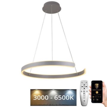 LED himmennettävä kattokruunu johdolla LED/70W/230V 3000-6500K halkaisija 60 cm + kaukosäädin