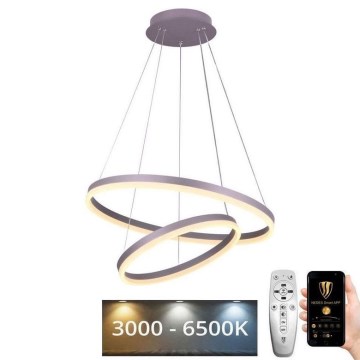 LED himmennettävä kattokruunu johdolla LED/70W/230V 3000-6500K halkaisija 60 cm + kaukosäädin