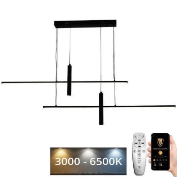LED himmennettävä kattokruunu johdolla LED/70W/230V 3000-6500K + kaukosäädin