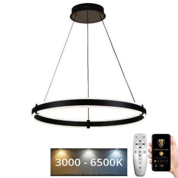 LED himmennettävä kattokruunu johdolla LED/85W/230V 3000-6500K halkaisija 60 cm + kaukosäädin