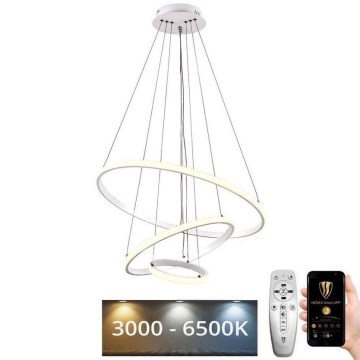 LED himmennettävä kattokruunu johdolla LED/90W/230V 3000-6500K halkaisija 60 cm + kaukosäädin
