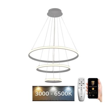 LED himmennettävä kattokruunu johdolla LED/90W/230V 3000-6500K halkaisija 60 cm + kaukosäädin