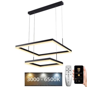LED himmennettävä kattokruunu johdolla LED/90W/230V 3000-6500K + kaukosäädin