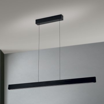 LED himmennettävä kattokruunu köydellä TARA LED/44W/230V 2700/3800/4500/5700K musta