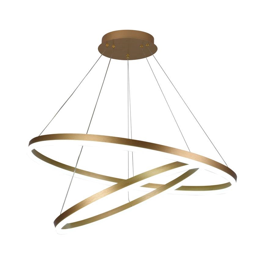 LED himmennettävä kattokruunu johdolla LED/100W/230V 3000-6500K halkaisija 80 cm + kaukosäädin