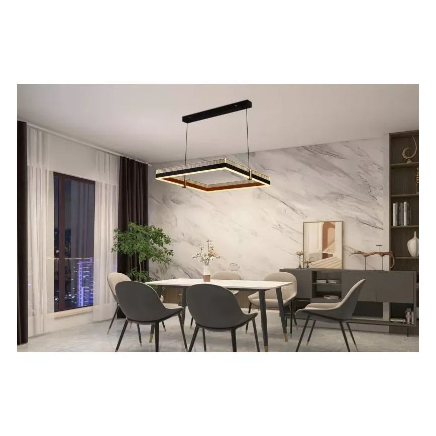 LED himmennettävä kattokruunu johdolla LED/100W/230V 3000-6500K + kaukosäädin