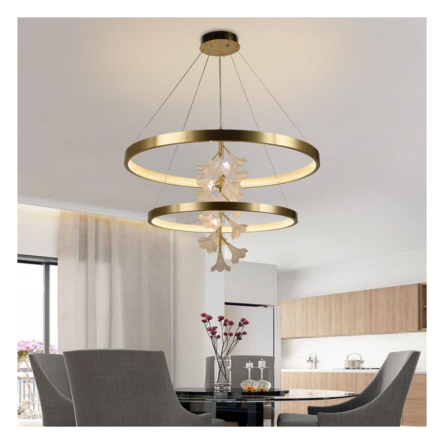 LED himmennettävä kattokruunu johdolla LED/100W/230V 3000-6500K + kaukosäädin