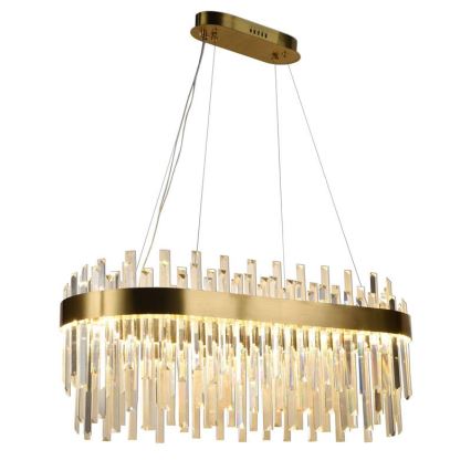 LED himmennettävä kristallikruunu johdolla LED/100W/230V 3000-6500K kulta + kaukosäädin