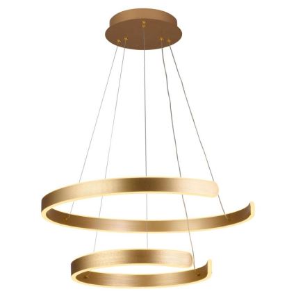 LED himmennettävä kattokruunu johdolla LED/120W/230V 3000-6500K halkaisija 60 cm + kaukosäädin