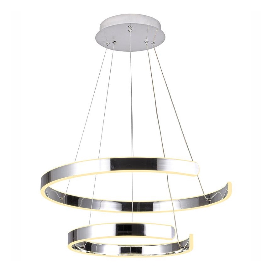 LED himmennettävä kattokruunu johdolla LED/120W/230V 3000-6500K halkaisija 60 cm + kaukosäädin