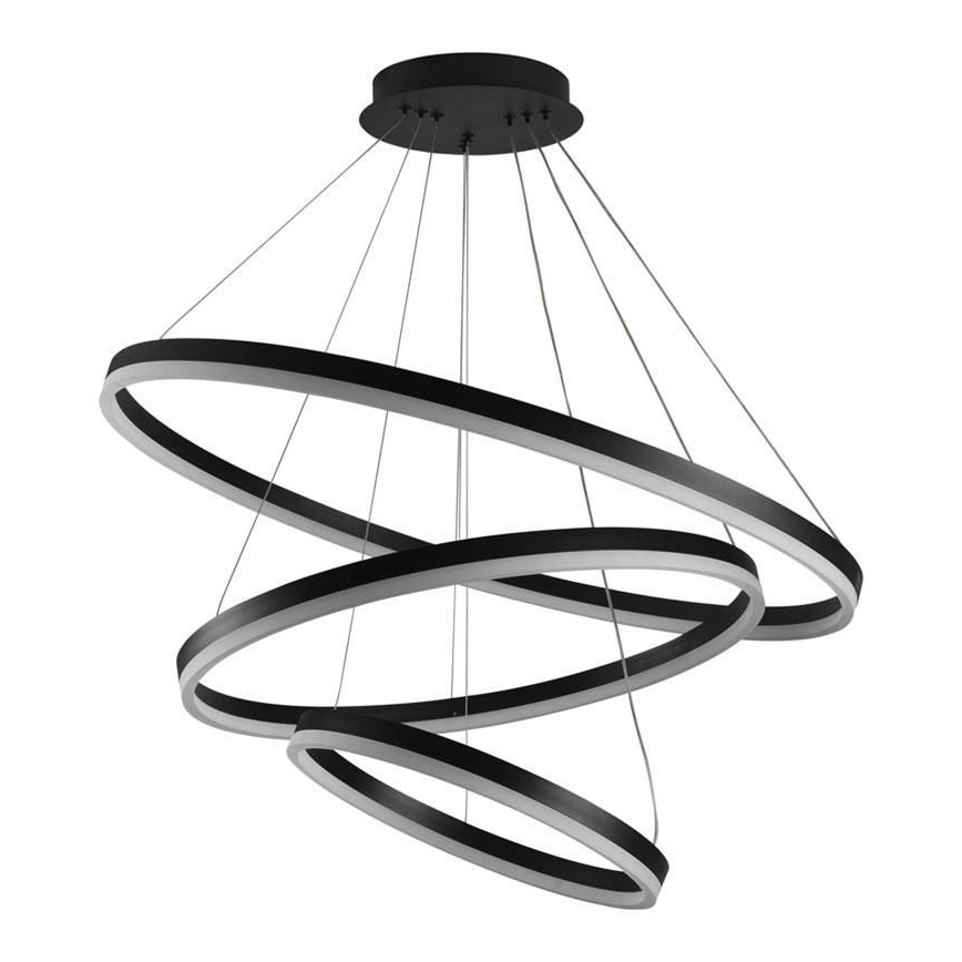 LED himmennettävä kattokruunu johdolla LED/125W/230V 3000-6500K halkaisija 80 cm + kaukosäädin