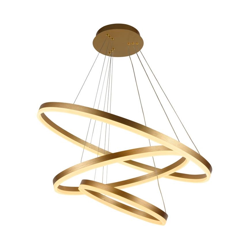 LED himmennettävä kattokruunu johdolla LED/125W/230V 3000-6500K halkaisija 80 cm + kaukosäädin