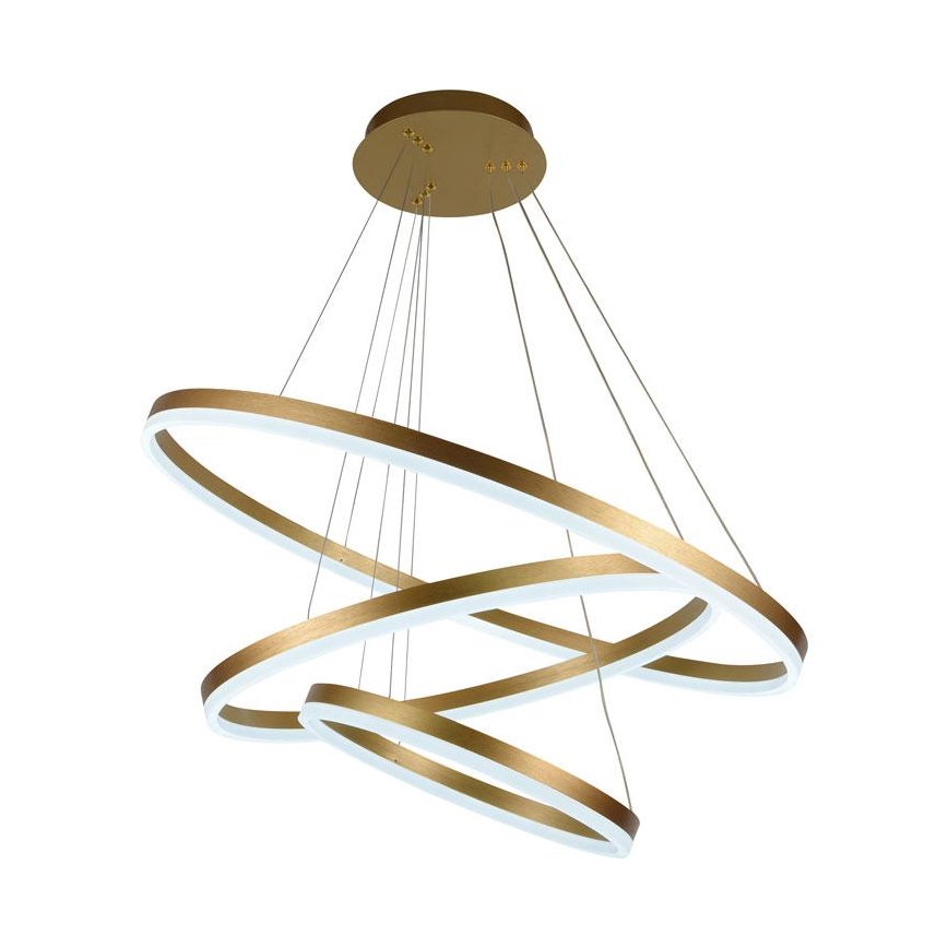 LED himmennettävä kattokruunu johdolla LED/125W/230V 3000-6500K halkaisija 80 cm + kaukosäädin