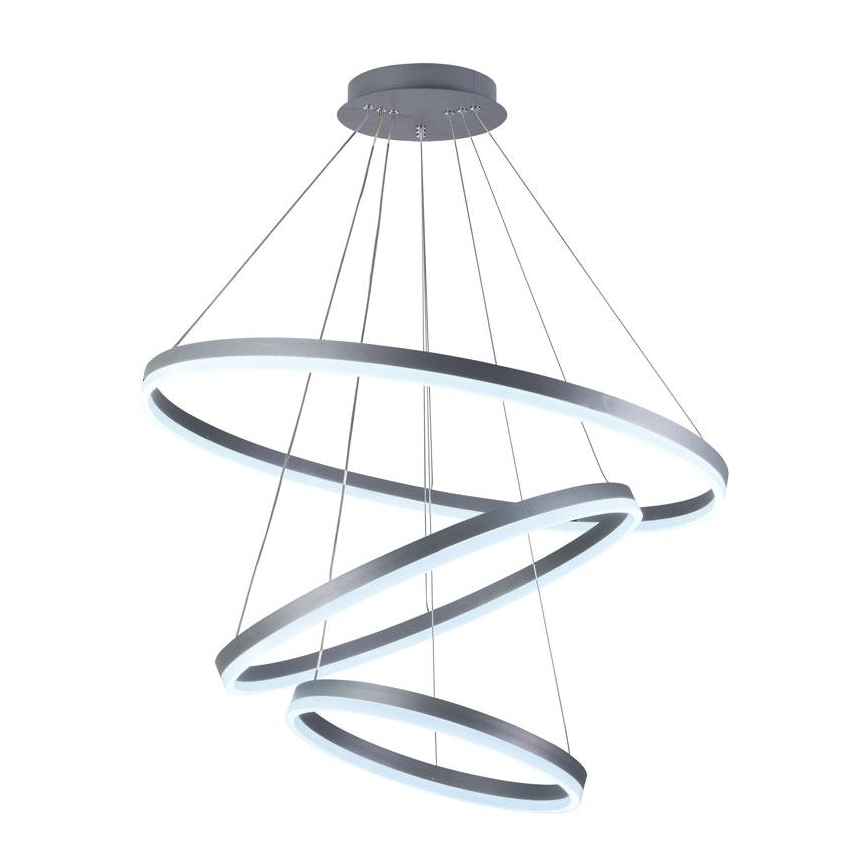 LED himmennettävä kattokruunu johdolla LED/125W/230V 3000-6500K halkaisija 80 cm + kaukosäädin