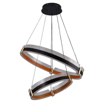 LED himmennettävä kattokruunu johdolla LED/140W/230V 3000-6500K halkaisija 60 cm + kaukosäädin