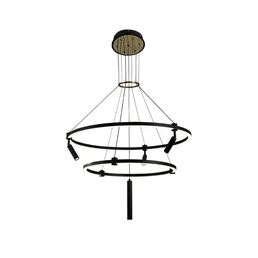 LED himmennettävä kattokruunu johdolla LED/140W/230V 3000-6500K + kaukosäädin