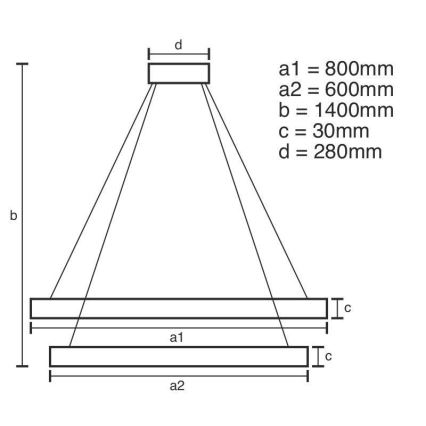 LED himmennettävä kristallikruunu johdolla LED/160W/230V 3000-6500K hopea + kaukosäädin